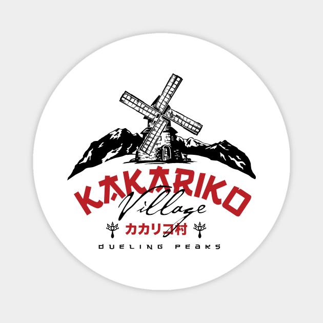 Kakariko Village Magnet by MindsparkCreative